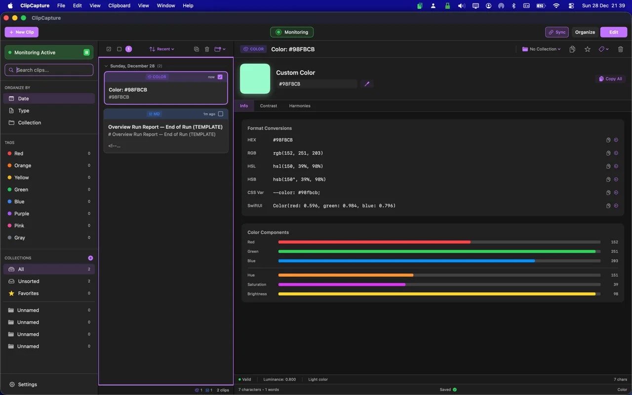 ClipCapture: Clipboard Manager - Screenshot 2 showing product features and functionality