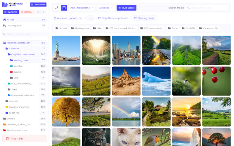 Ninja Media For WordPress Media Library screenshot 2