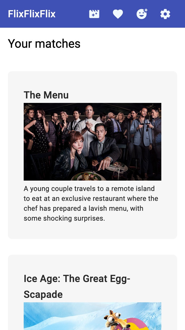 FlixFlixFlix - Social Movie Matching media 1