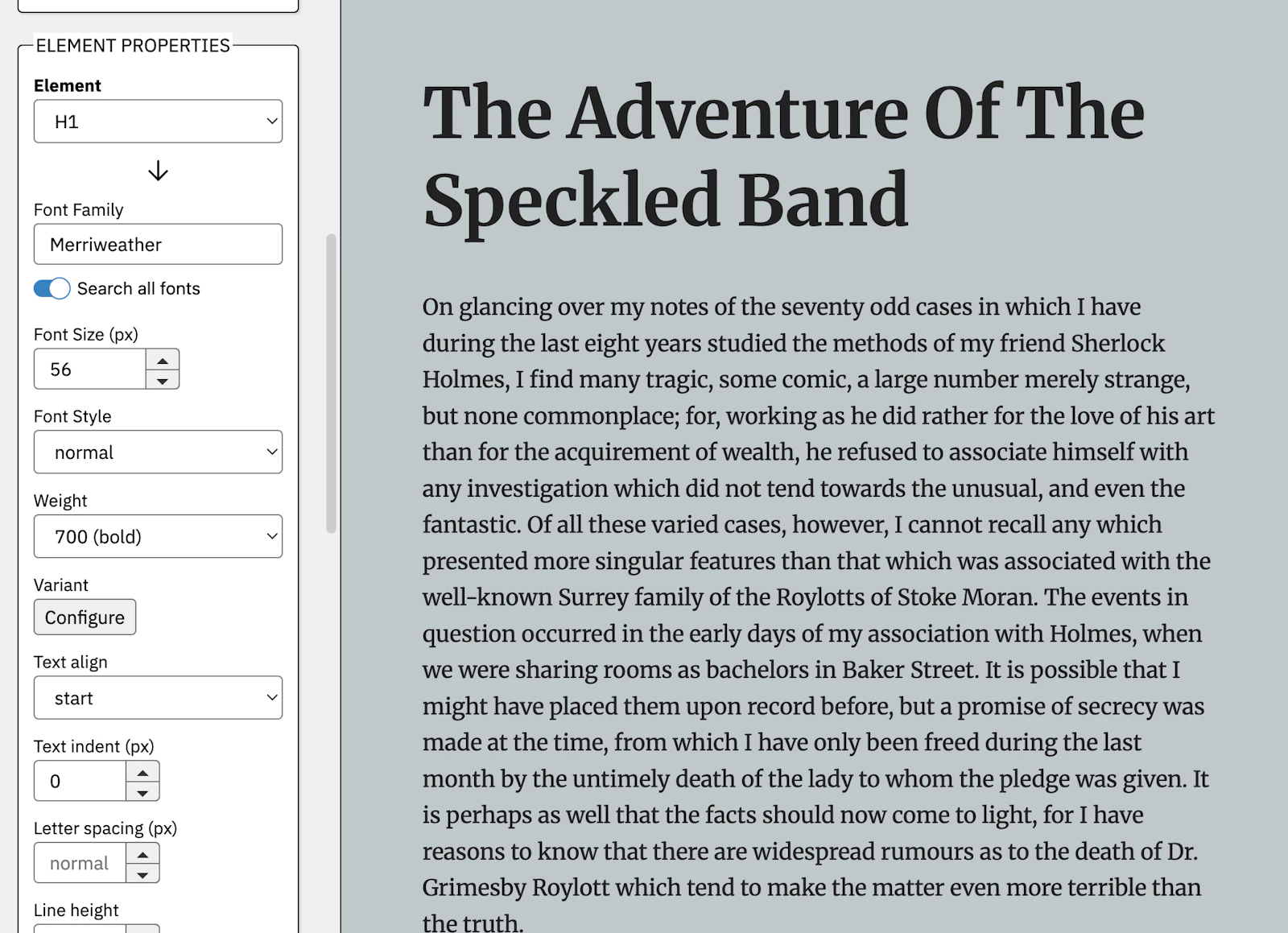 CSS Type Studio screenshot 1