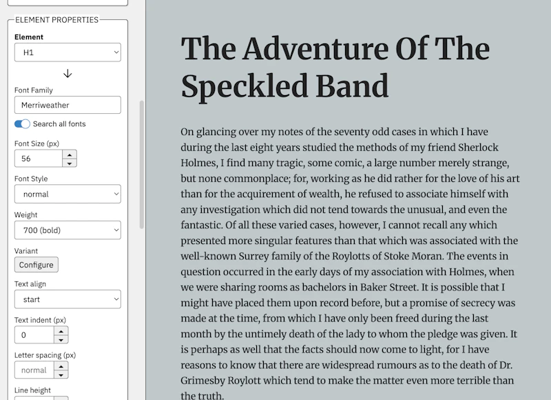 CSS Type Studio screenshot 1