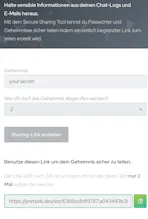 Secure Sharing Tool gallery image
