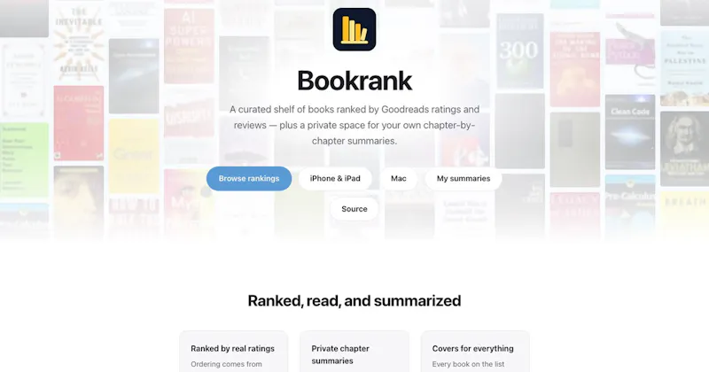 Bookrank screenshot 1