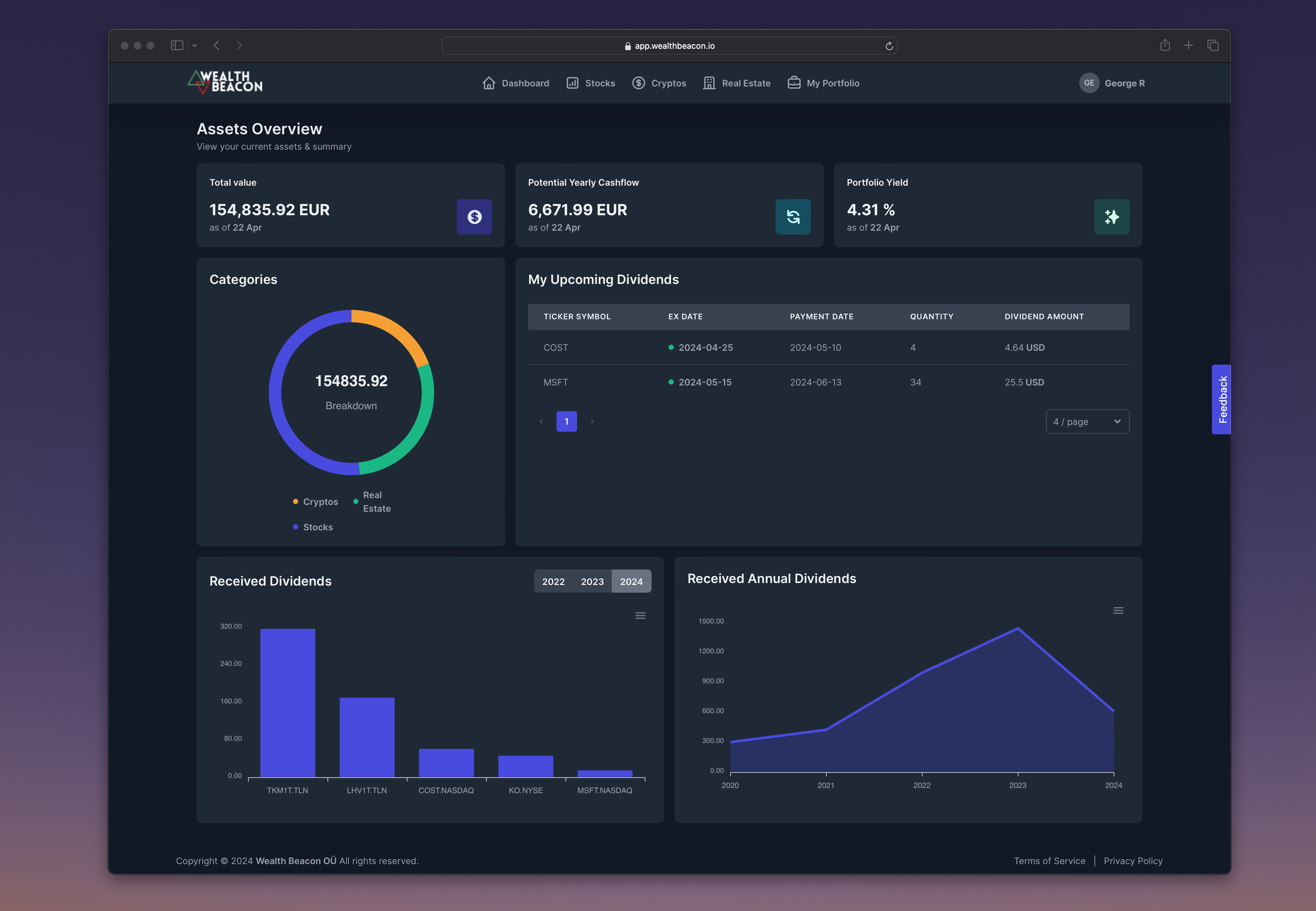 startuptile Wealth Beacon-Your Financial Dashboard Redefined