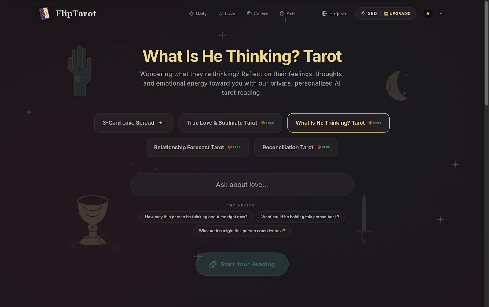 FlipTarot screenshot 2