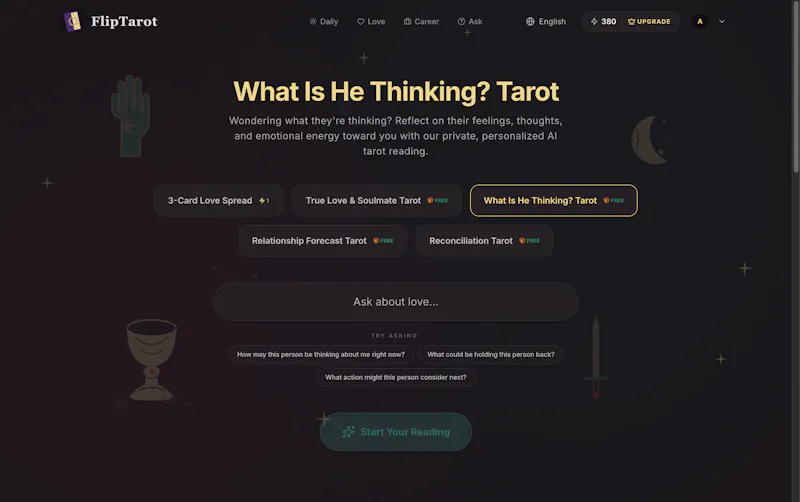 FlipTarot screenshot 2