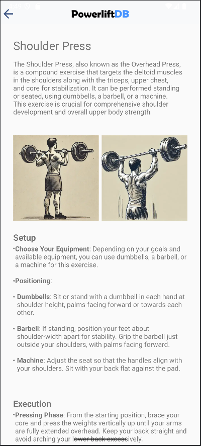 PowerLiftdb Krafttraining App - Einfache Trainingsverfolgung für ernsthafte Lifter Medien 1