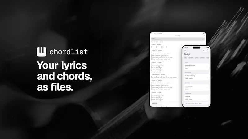 chordlist screenshot 1
