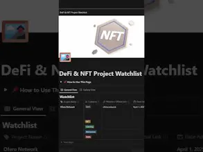 Notion Blockchain Template gallery image