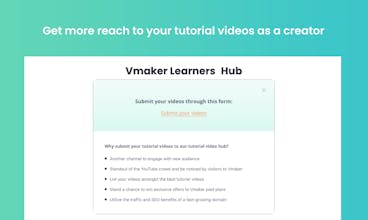 Vmaker Learners Hub gallery image