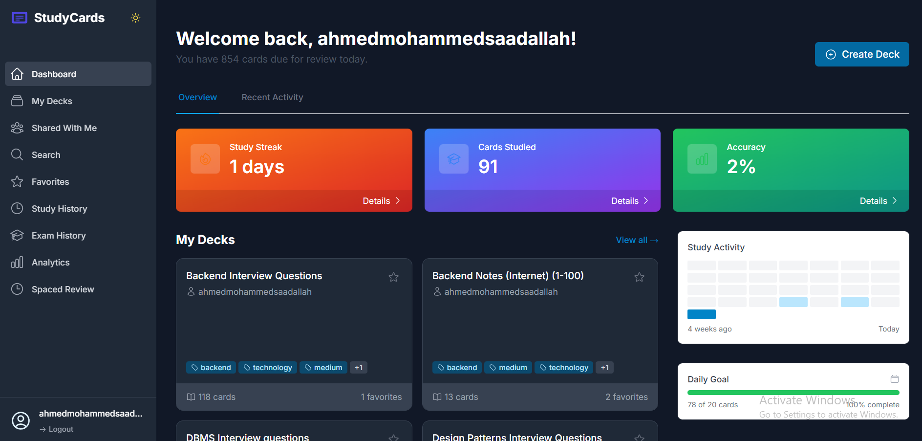 StudyCards - Screenshot 3 showing product features and functionality