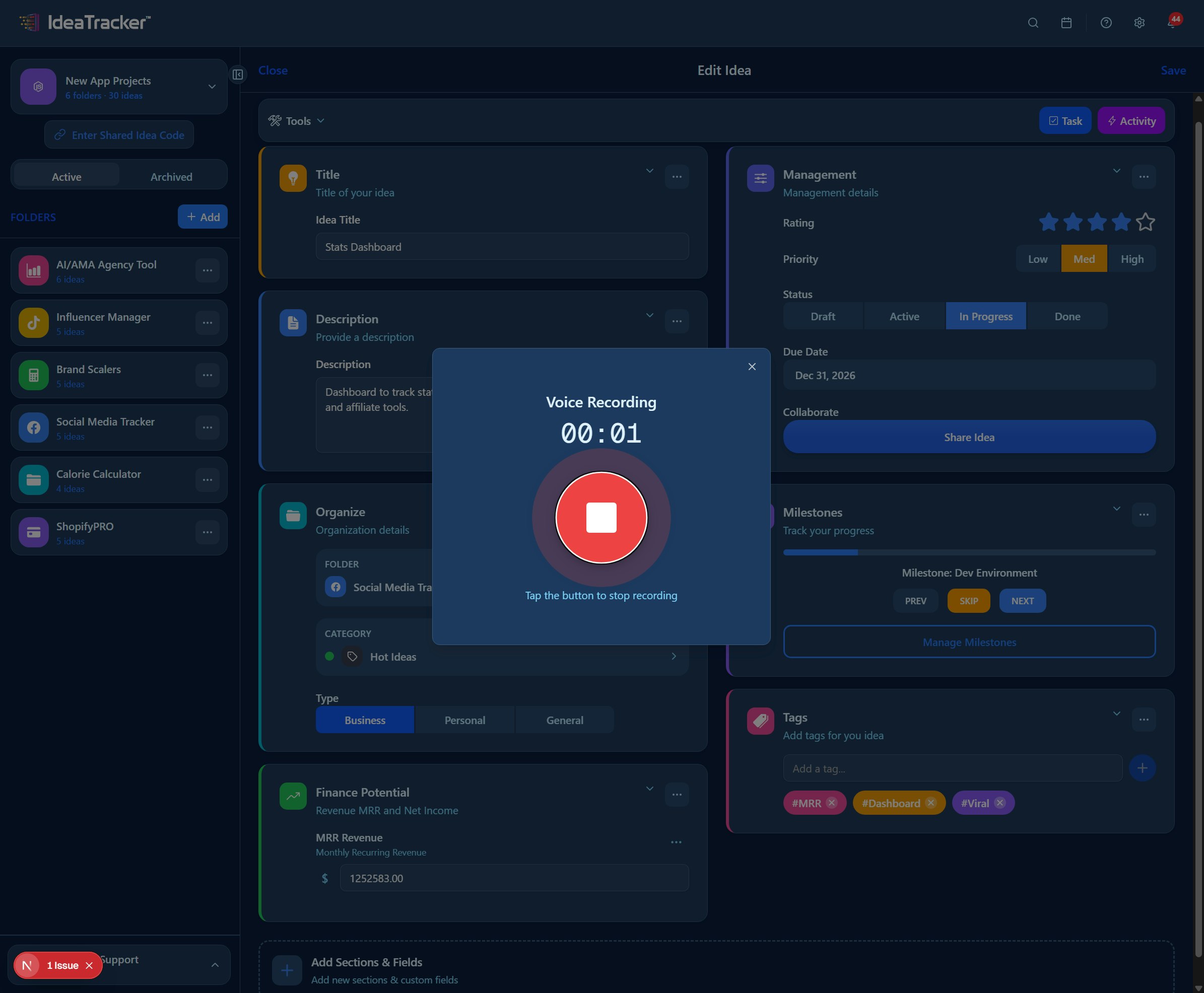 IdeaTracker gallery image