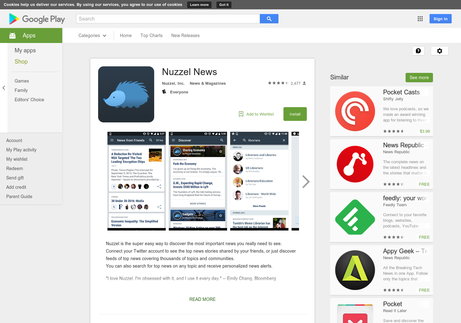 Nuzzel for Android Image