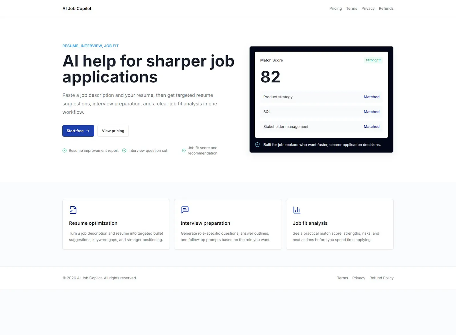 AI Job Copilot screenshot 1