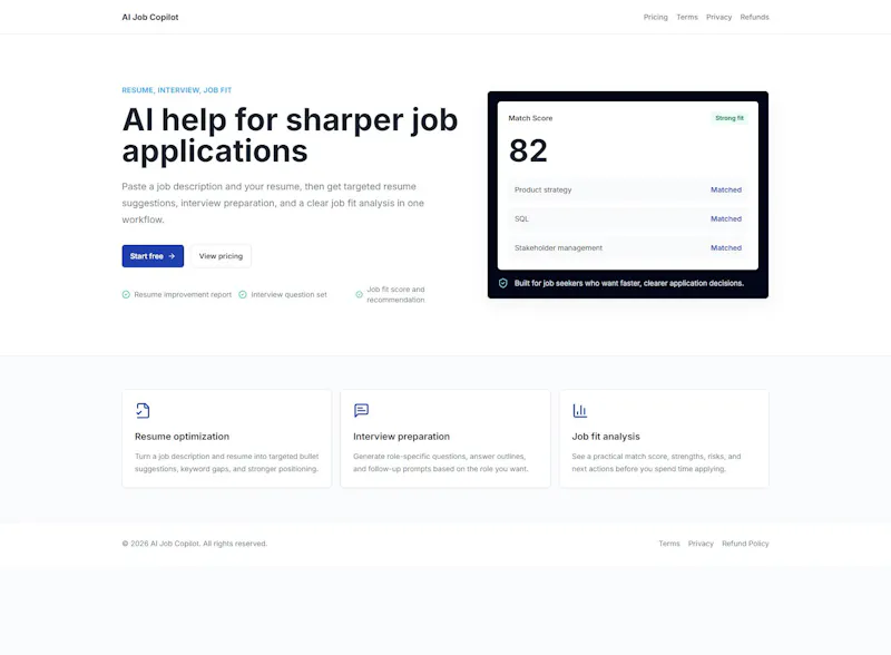 AI Job Copilot screenshot 1