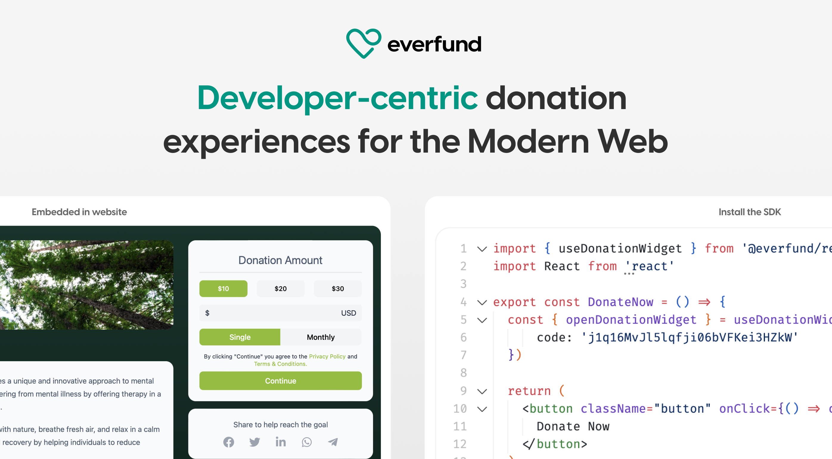 startuptile Everfund-Developer-centric donation experiences for the Modern Web.