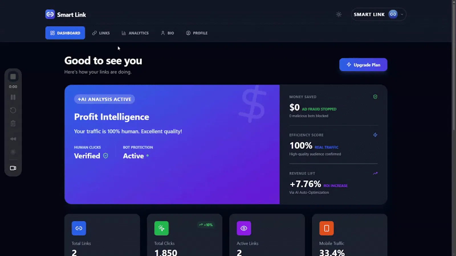 Smart Link screenshot 1 (video preview)