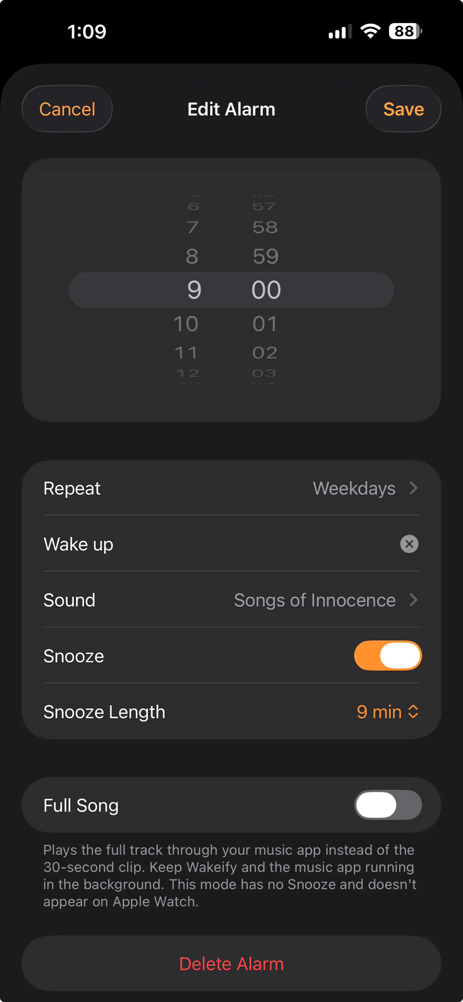 Wakeify: Music Alarm Clock screenshot 2