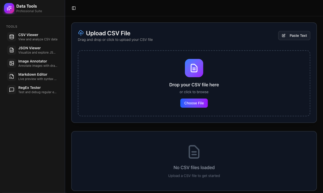 Data Tools Suite - Screenshot 2 showing product features and functionality