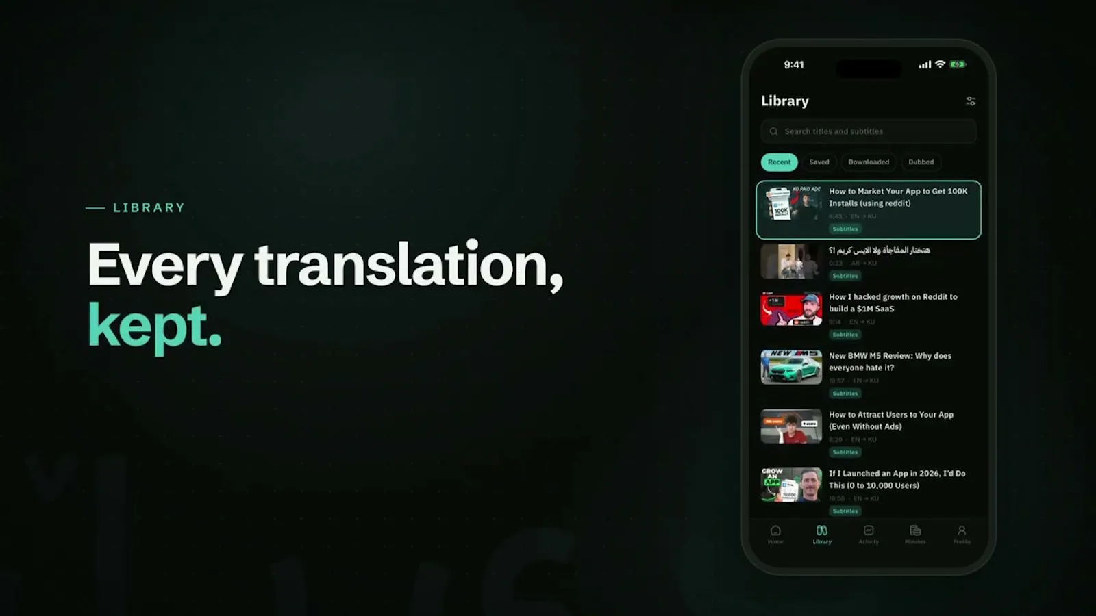 Veyra — Translate Youtube Videos screenshot 2 (video preview)