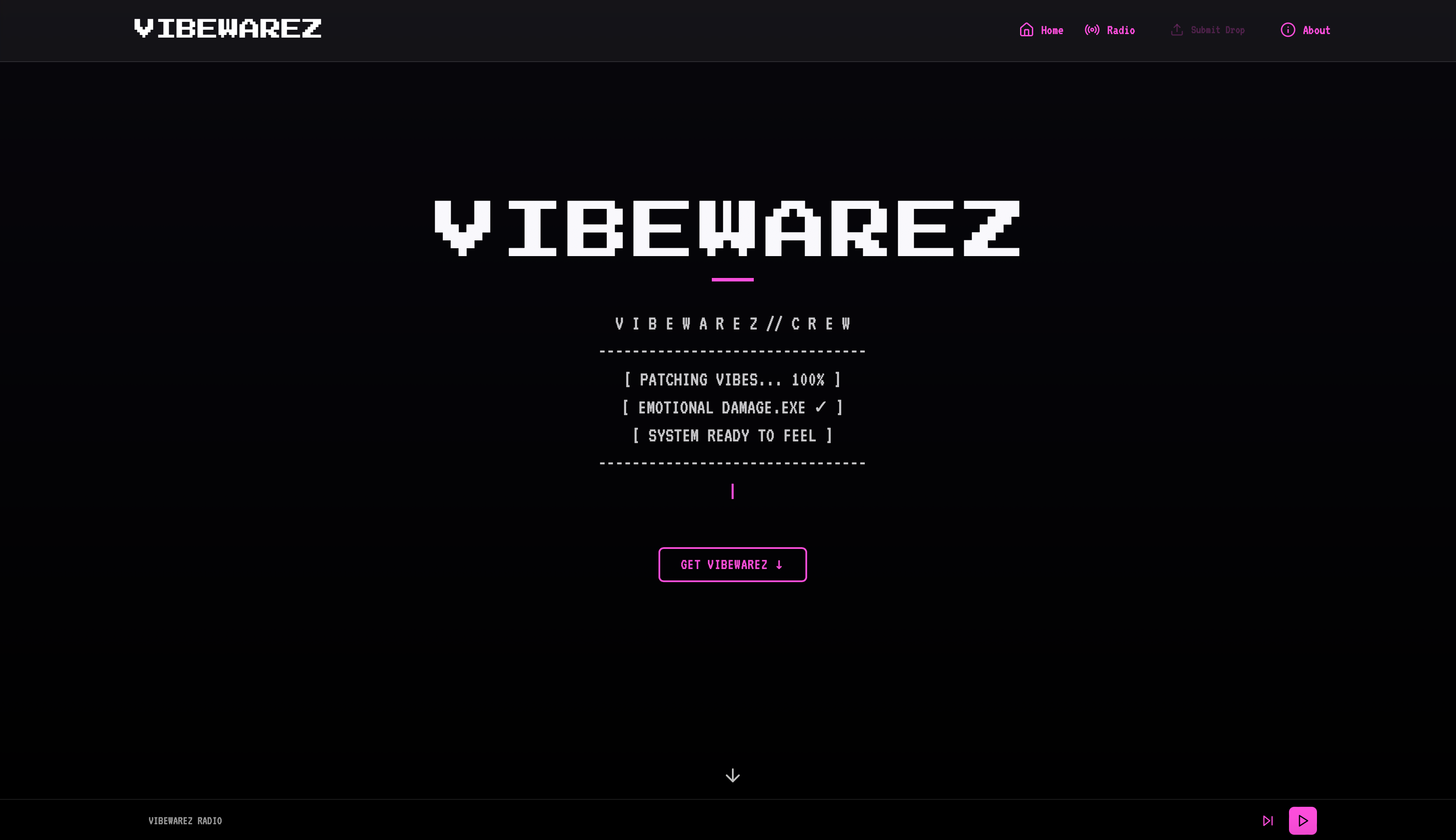 VIBEWAREZ - Cracked curation for the internet underground. 👾 media 1