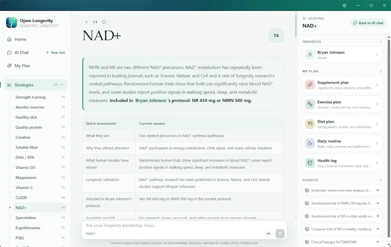 OpenLongevity screenshot 5