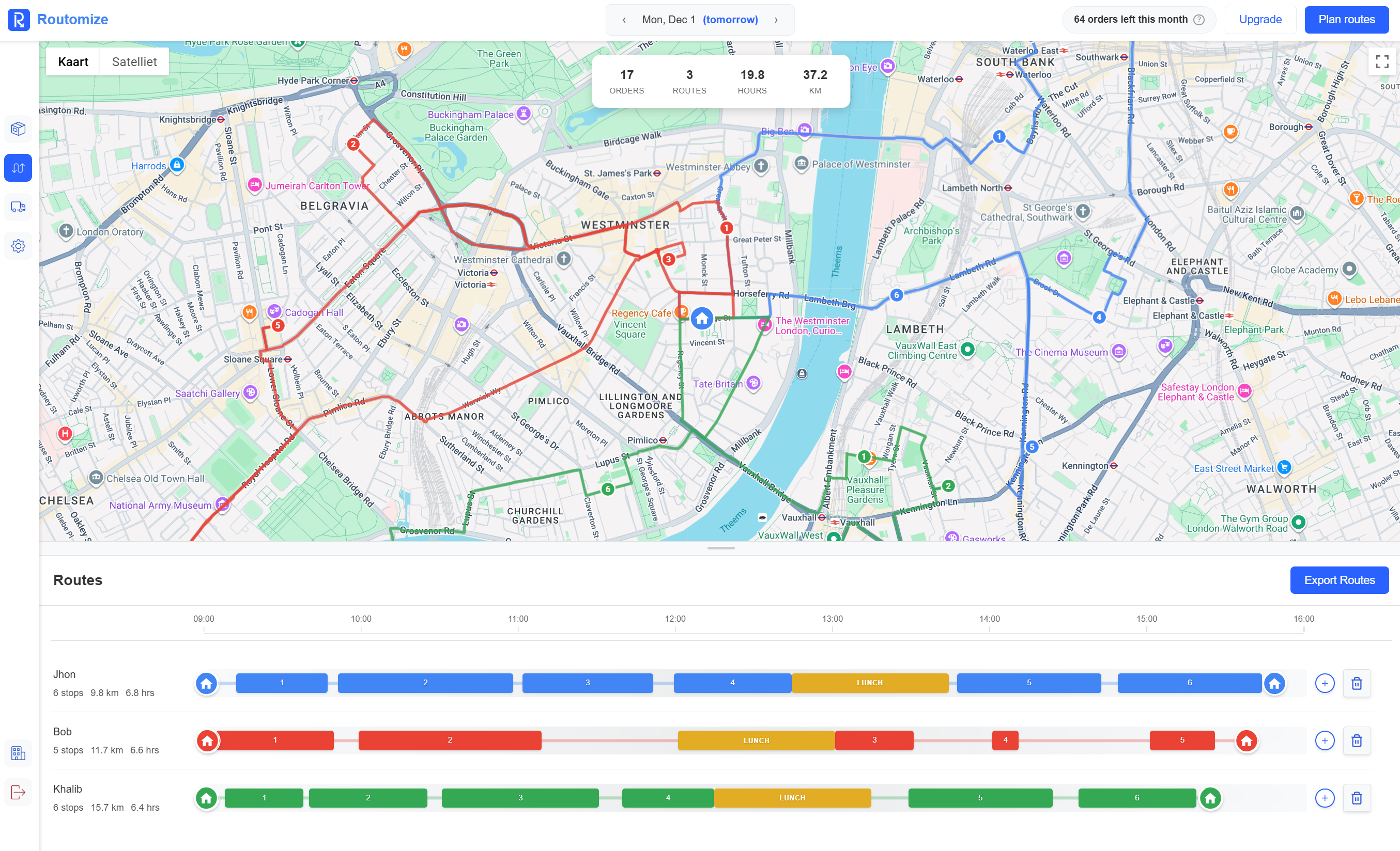 Routomize - Main product screenshot demonstrating key features and user interface