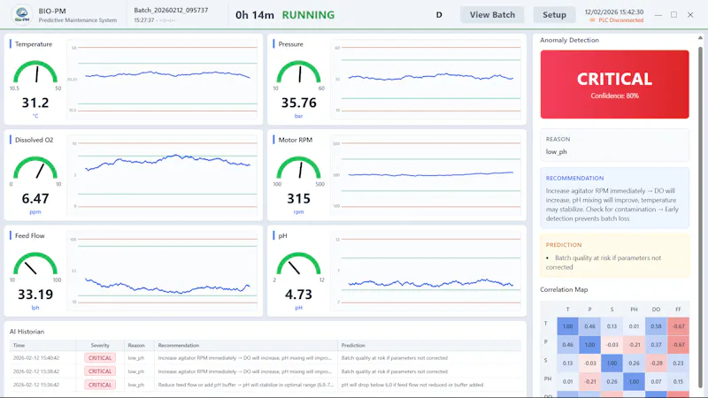 Bio Predictive Maintenance screenshot 2