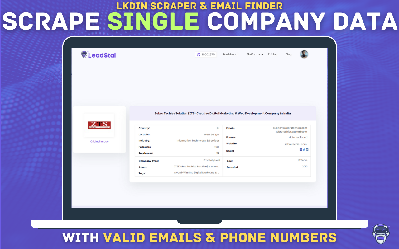 Media LKDIN Scraper & Finder E -mel - LinkedIn Scraper & Finder E -mel yang sah oleh Leadstal.com 5