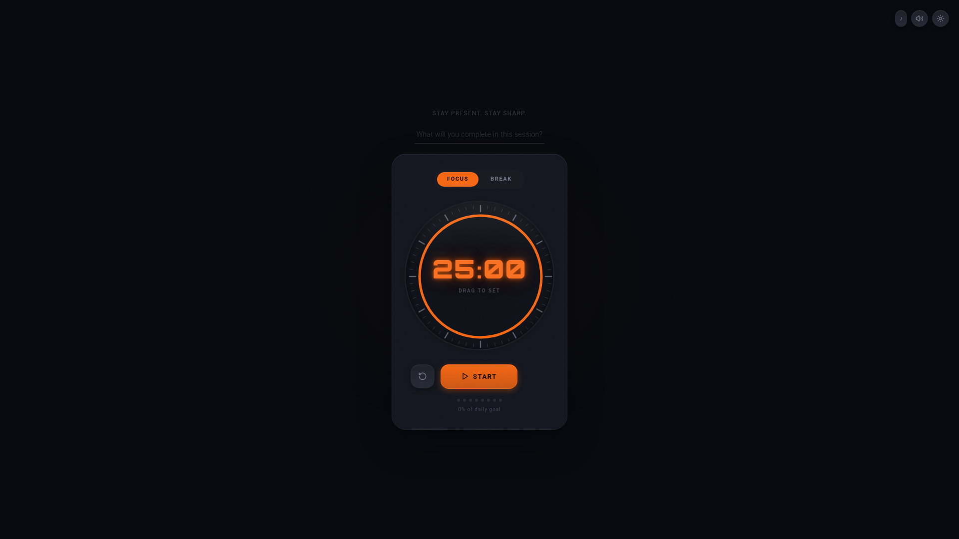 Pomodial - Main product screenshot demonstrating key features and user interface