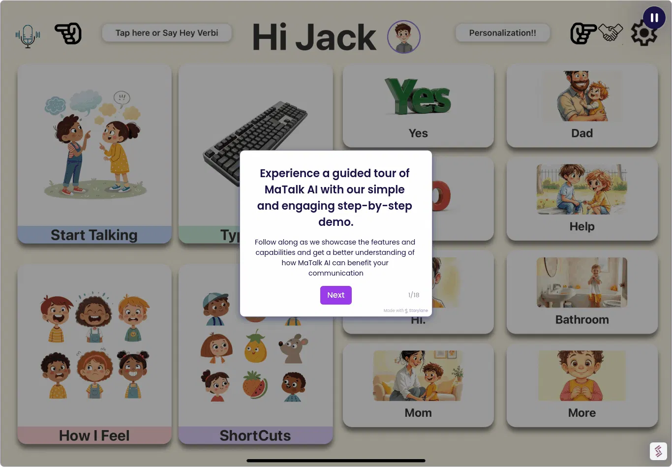 Verbali presents: when AI meets AAC screenshot 9