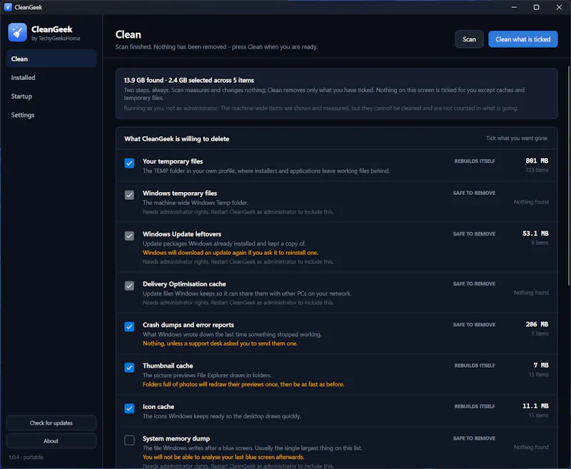 CleanGeek screenshot 5
