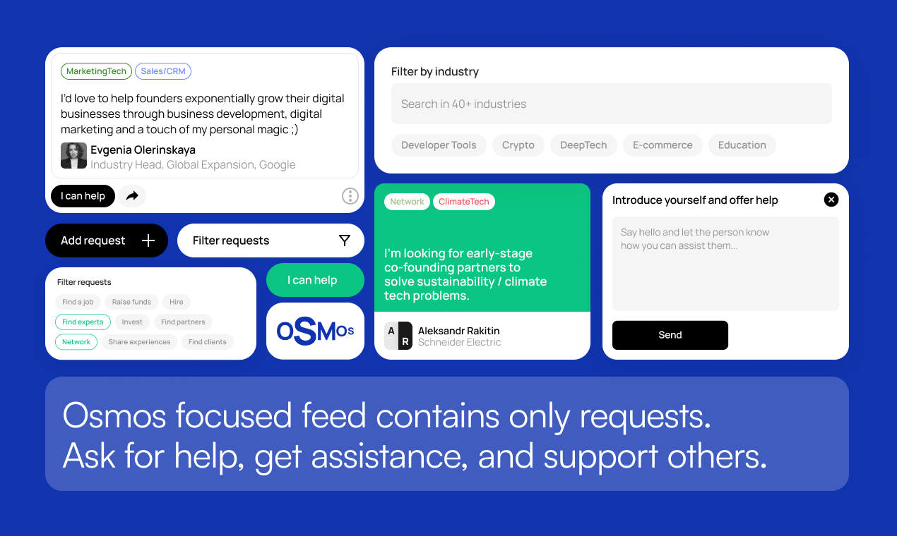 Mídia 4 de Osmose - Combinar com profissionais com idéias semelhantes para conversas 1: 1