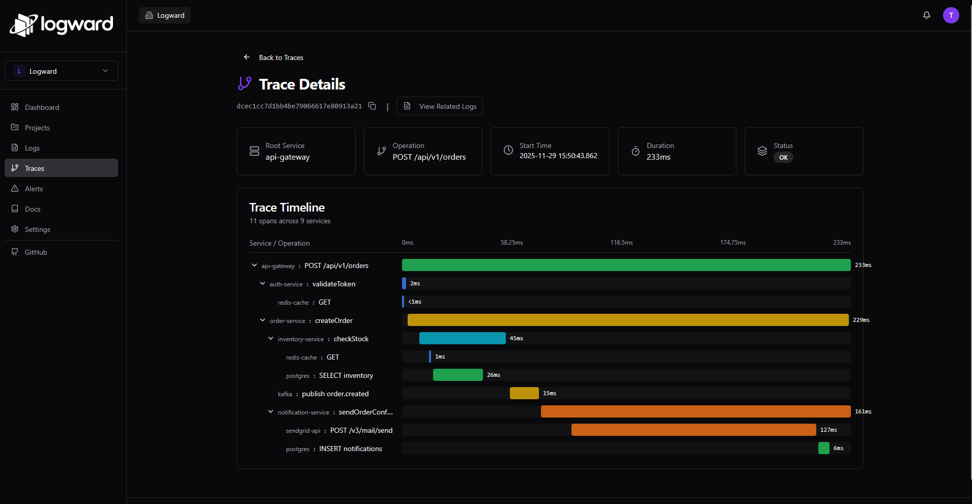 LogWard - Screenshot 3 showing product features and functionality