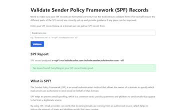 Validate SPF gallery image