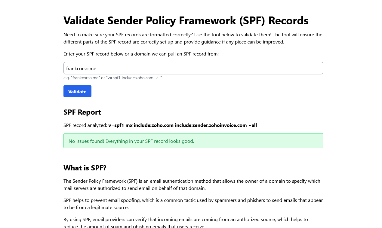 Convalida SPF media 1