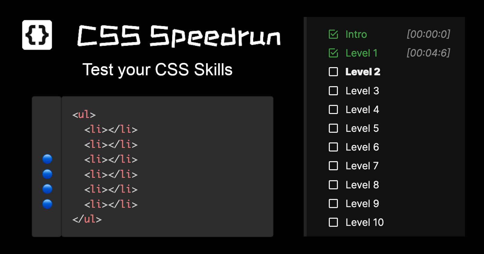 CSS Speedrun gallery image
