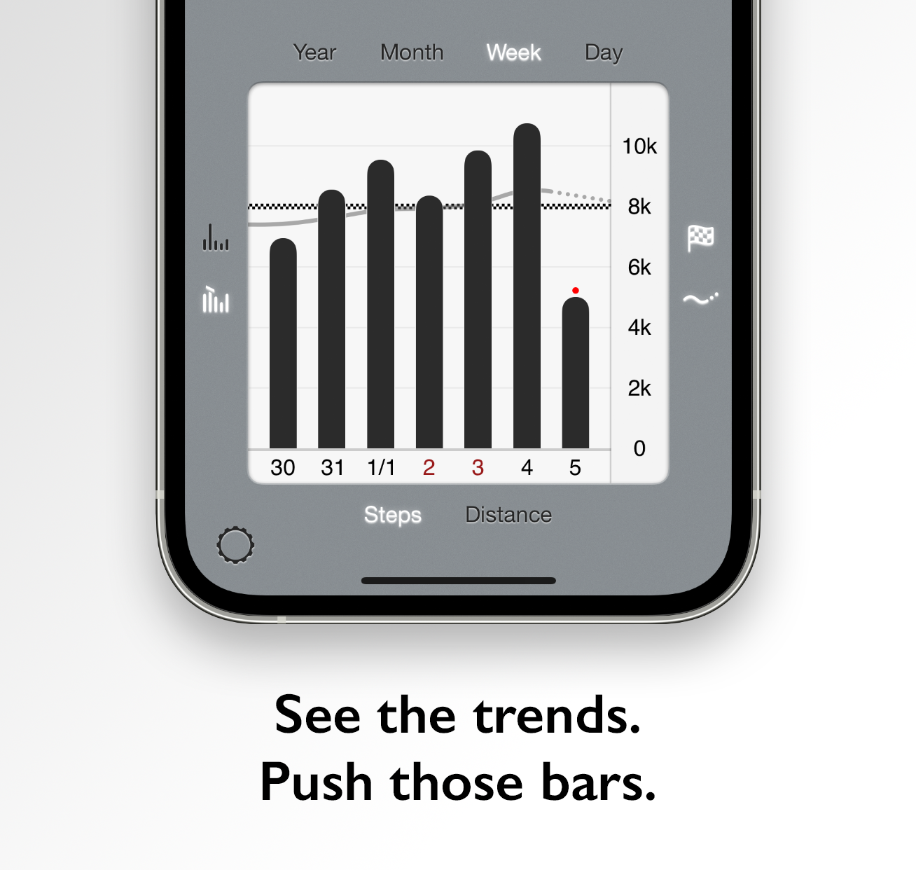 Disco Steps A pedometer app to increase your walking mileage
