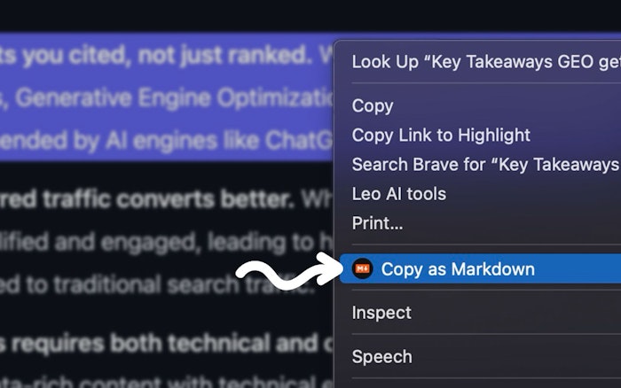 Copy as Markdown产品图