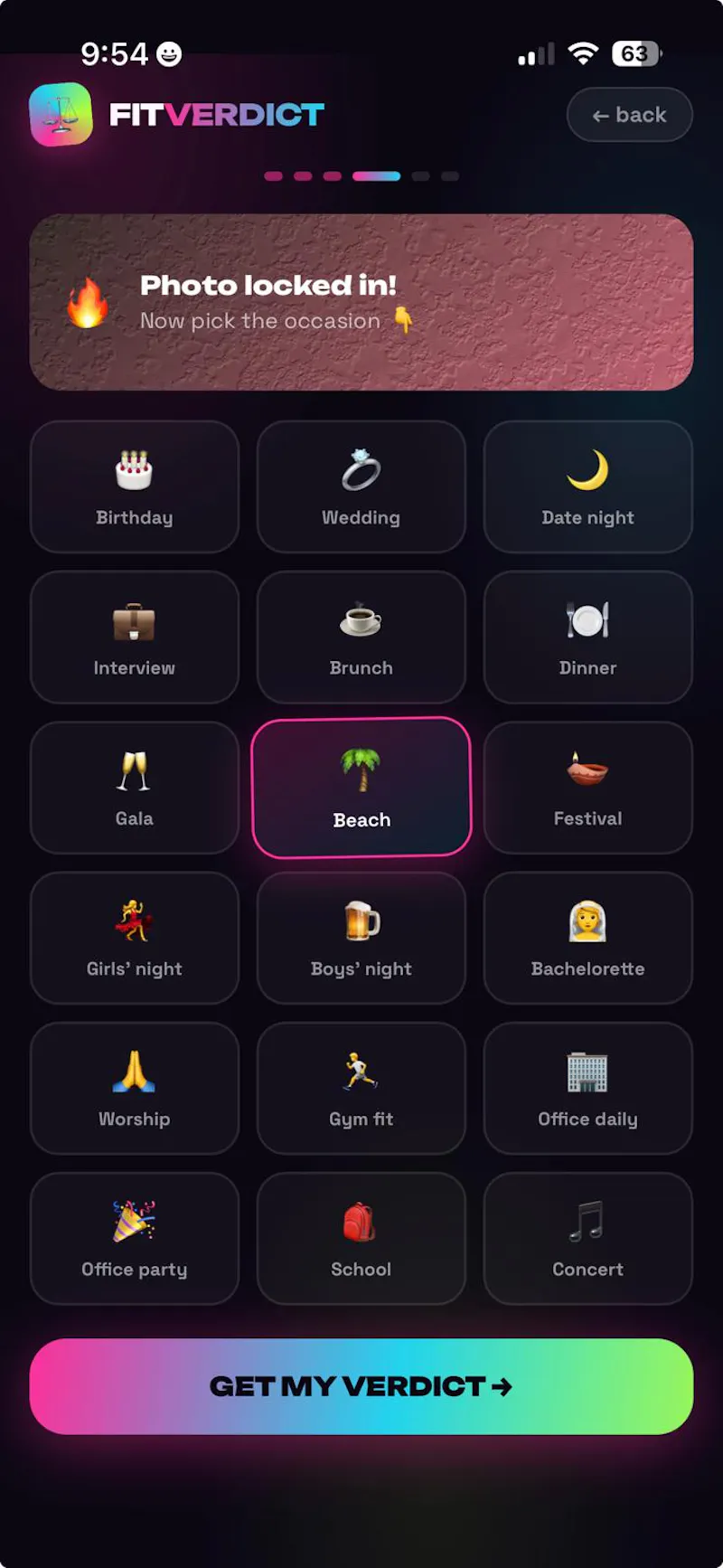 FitVerdict — Know before you go screenshot 2