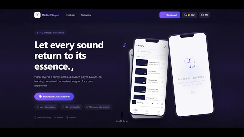 VideoPlayer screenshot 1 (video preview)