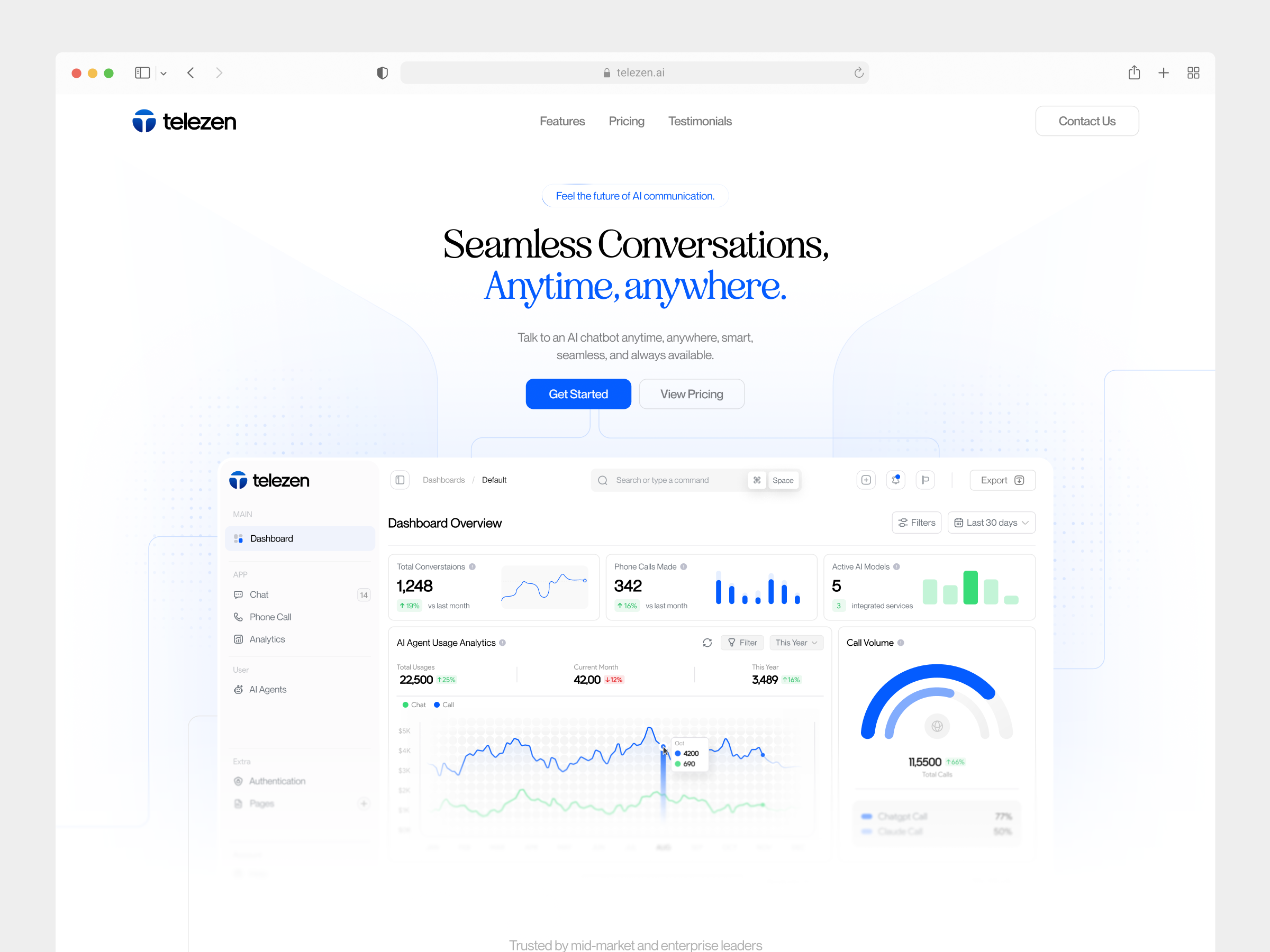 Telezen UI gallery image