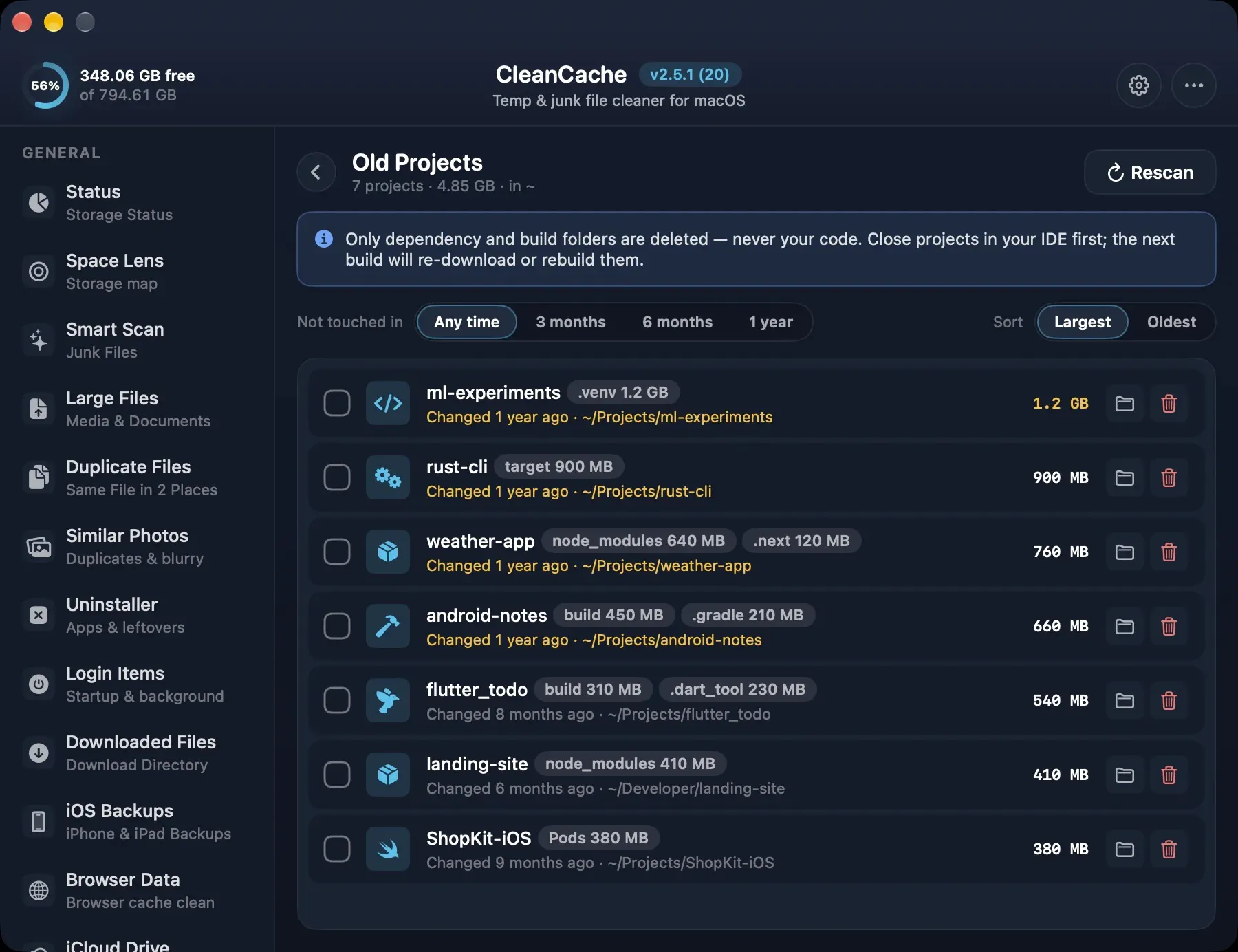 CleanCache gallery image