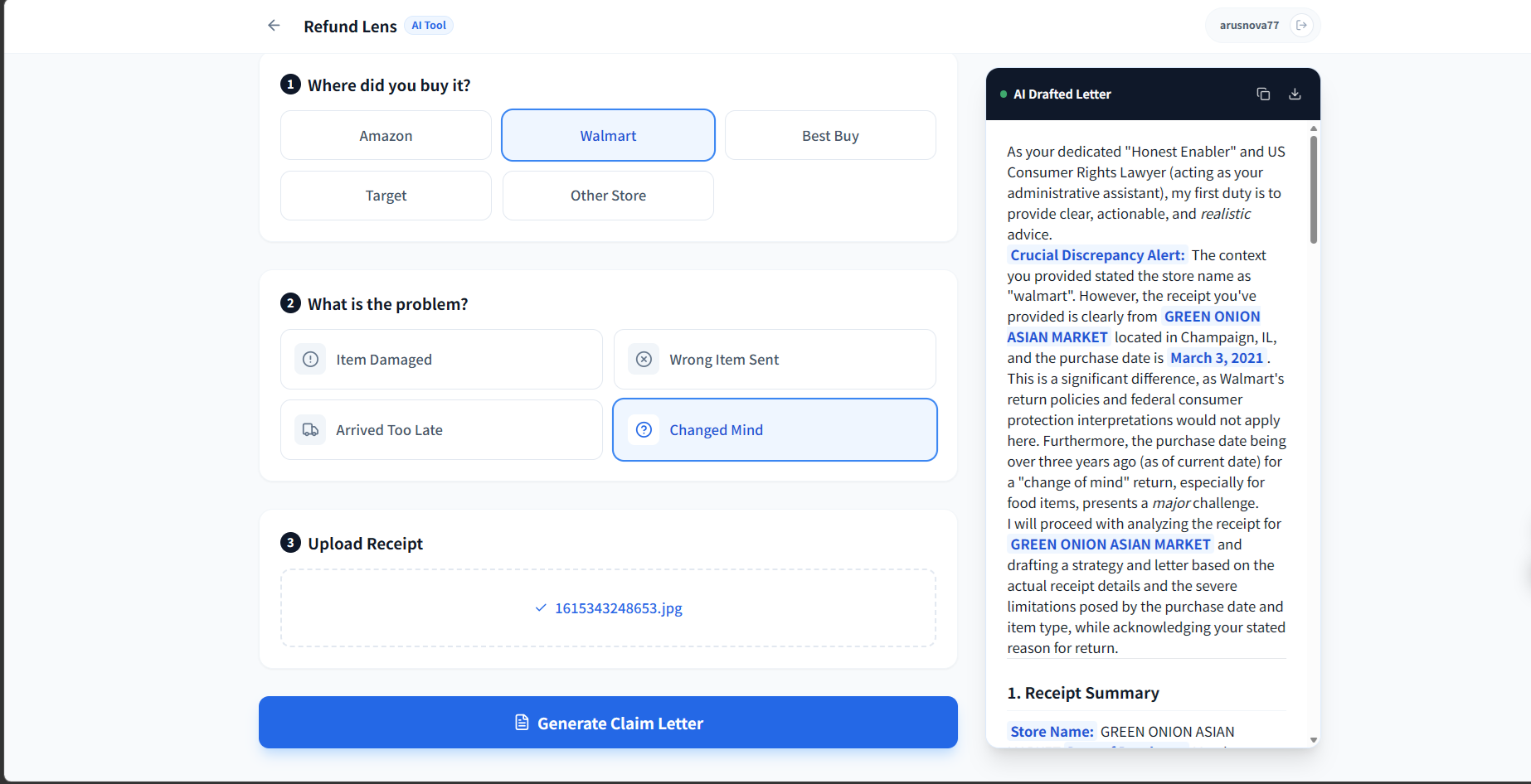 Refund Lens - Screenshot 5 showing product features and functionality