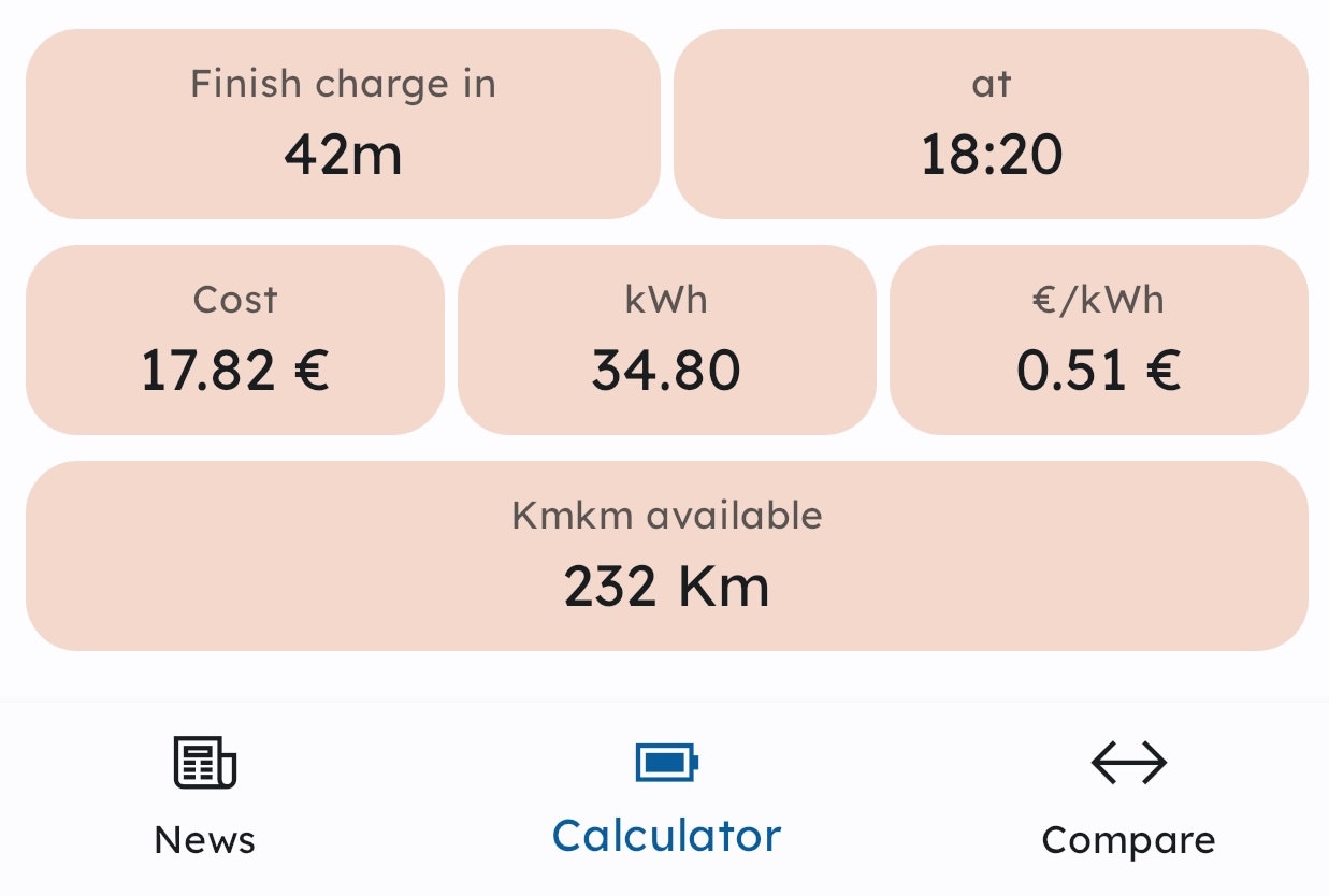 وسائط EV Charge Calculator و News 1