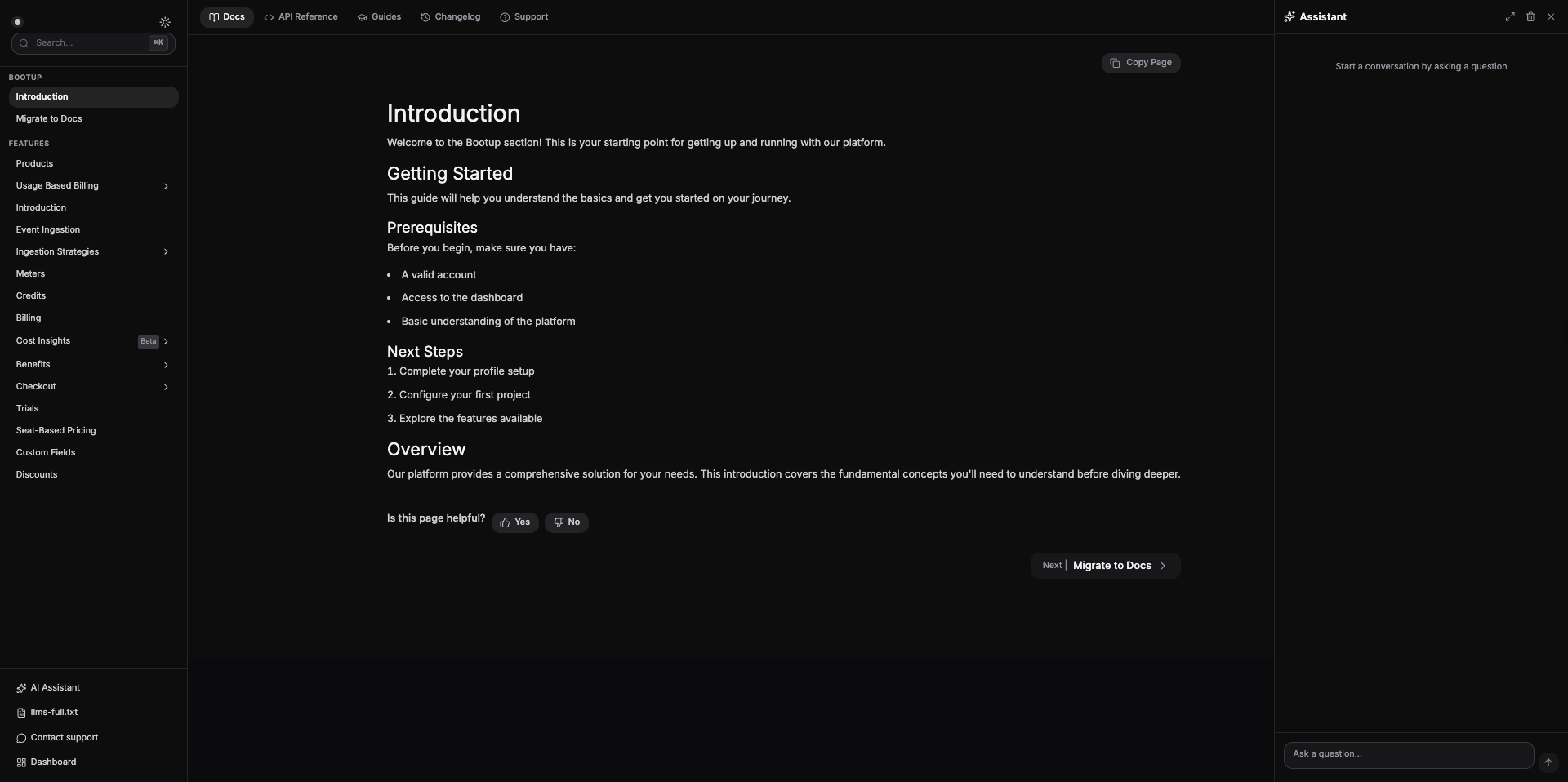 Nextjs Docs website: gettemplate - Screenshot 5 showing product features and functionality