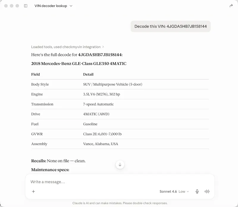CheckMyVIN screenshot 6