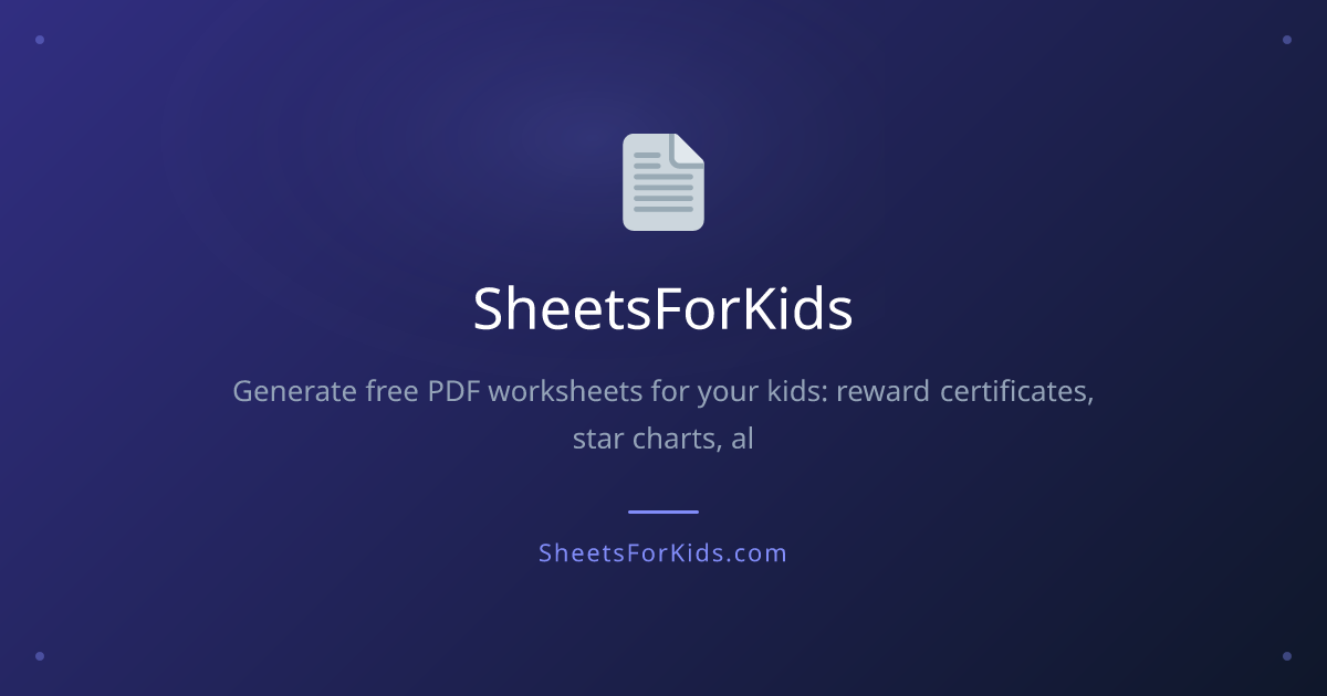 SheetsForKids gallery image