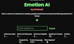 Emotion AI | Twitter Sentiment Analyser image