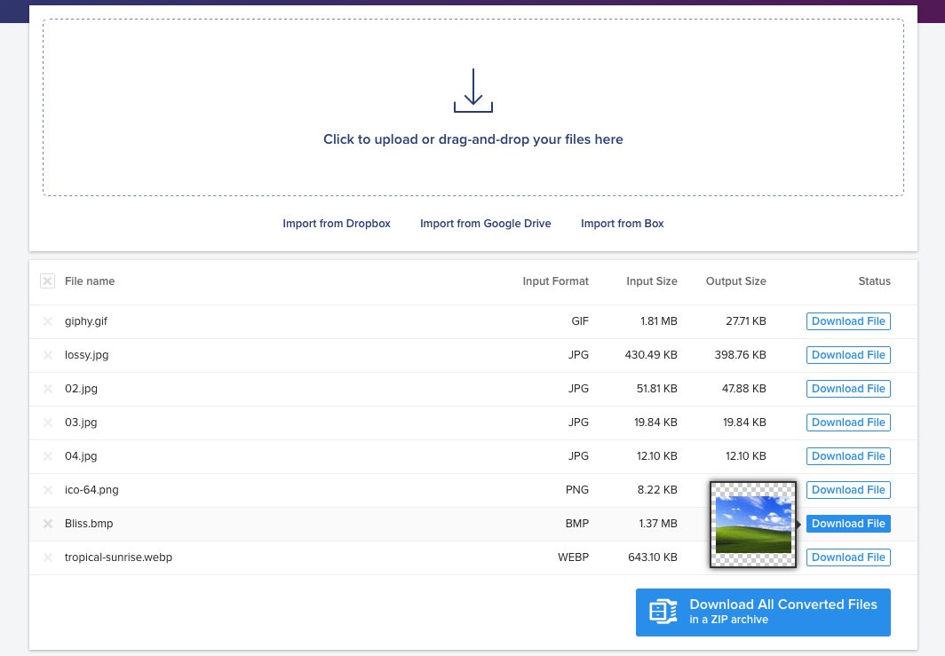Jpeg.io Image Converter and Optimizer gallery image